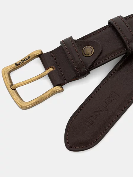 Barbour Kožený opasok Barbour hnedá