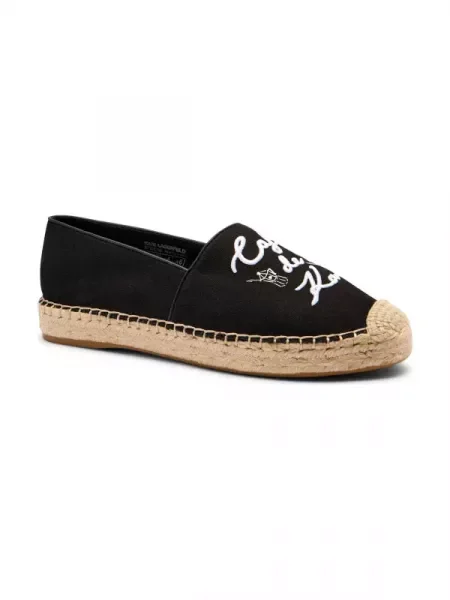 KARL LAGERFELD Espadrile negru