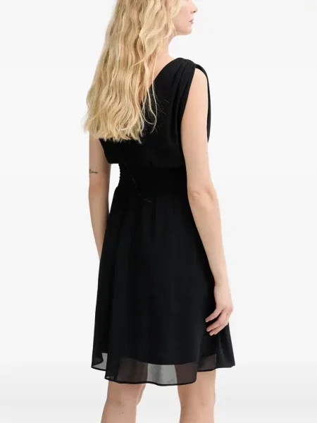 Rochie mini Morgan cu volane negru