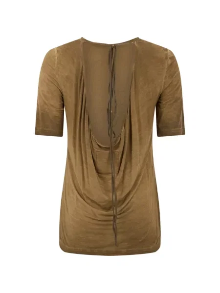 Tricou Uma Wang cu legături maro