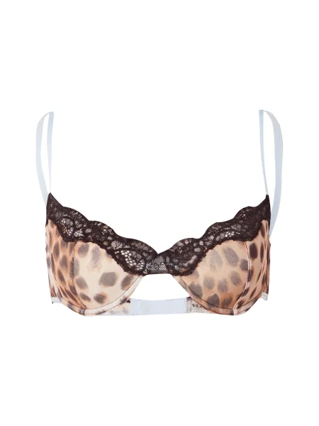 WILD LOVERS Sutien LYRA bej / albastru pastel / maro deschis negru
