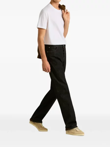 Tricou Kiton cu decolteu rotund alb