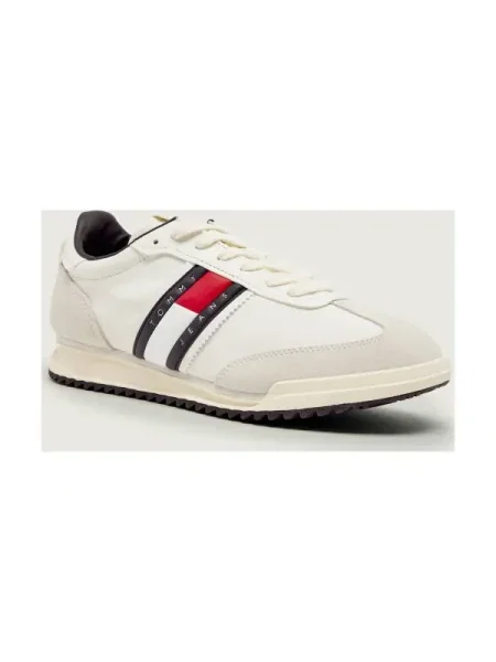 Tommy Jeans Sneakers RETRO RUNNER | piele întoarsă gri