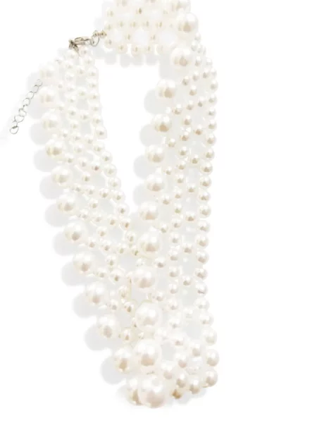 Κολιέ Hzmer Jewelry με μαργαριτάρια λευκό
