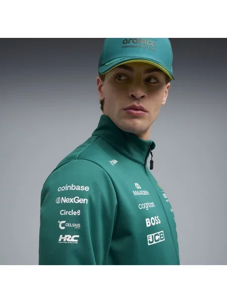 Replika kurtki unisex PUMA × ASTON MARTIN ARAMCO TEAM Odzież S zielony
