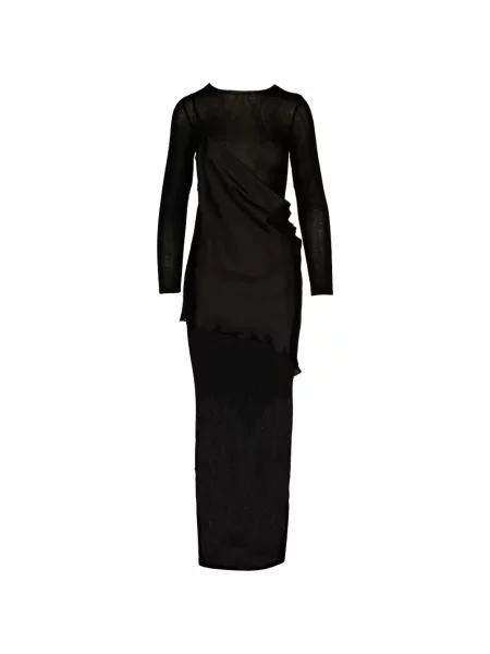 Rochie maxi Tessitura Body Couture negru