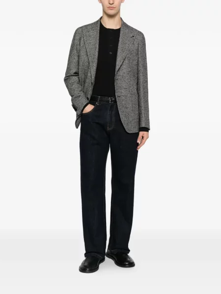 Μπλέιζερ Tagliatore houndstooth με πέτο γκρι
