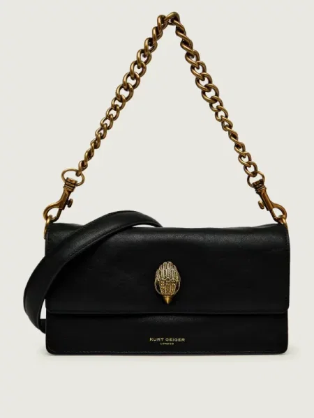 Kurt Geiger De piele geantă pe umăr SLOANE negru