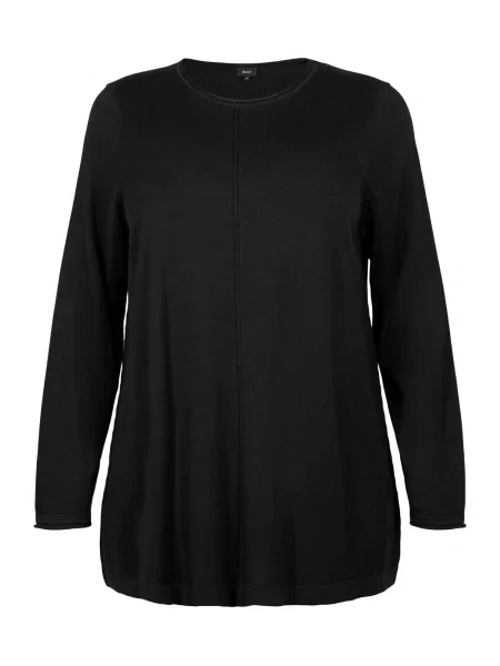Zizzi Pulover Mshape negru