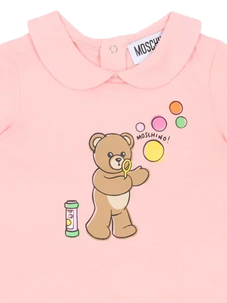 Krótki kombinezon dziecięcy Moschino różowy