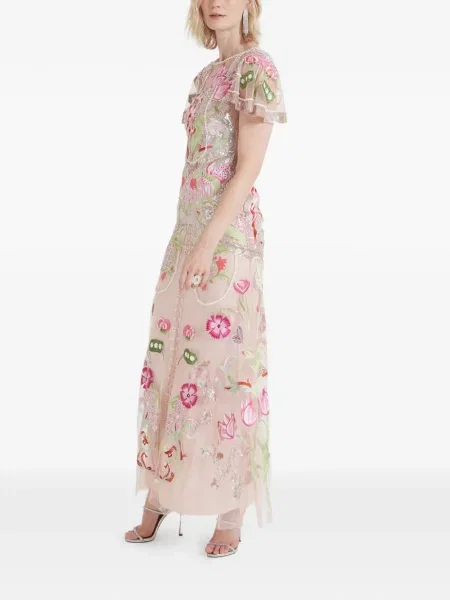 Gėlėtas suknele Temperley London su blizgučiais