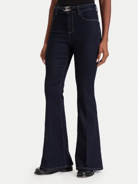 Liu Jo Τζιν Regular Σκούρο Bootcut Fit μπλε