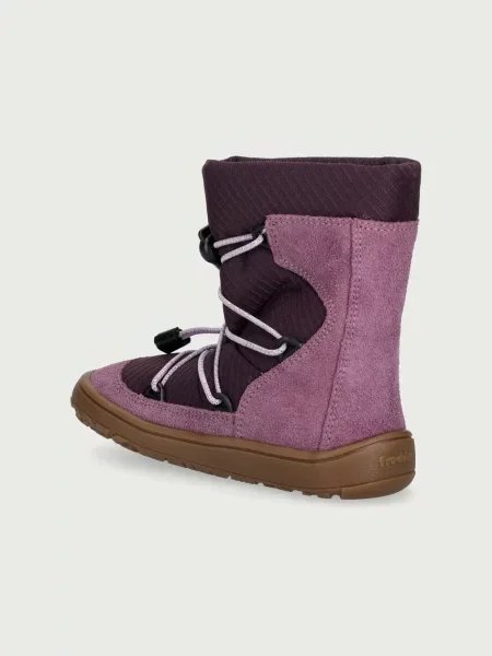 Froddo gyerek bőr téli cipő BAREFOOT TEX TRACK WOOL lila