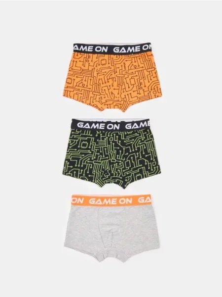 Sinsay boxerky s gamingovým motivem 3 pack vícebarevná