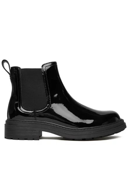 Kotníková obuv s elastickým prvkem Clarks černé