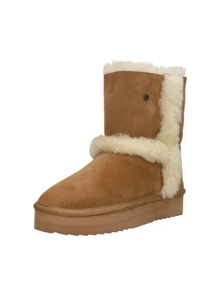 Buty do kostki Warmbat wełniane brązowe
