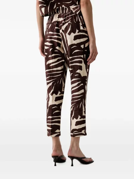 Pantaloni Benetton cu imagine maro