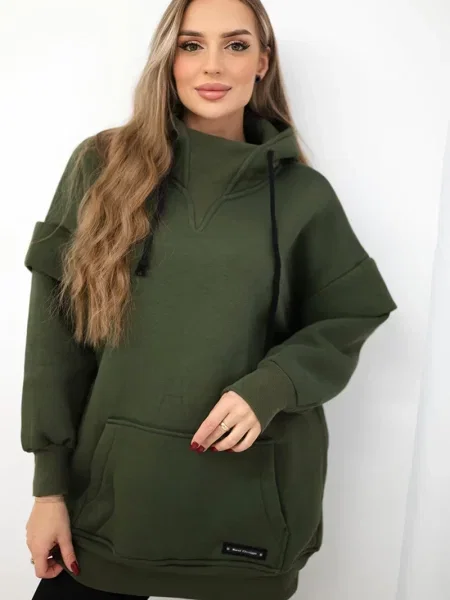 Golf bluza Kesi ocieplana khaki