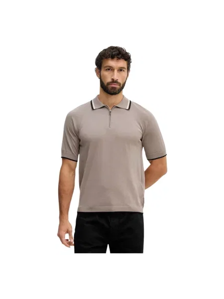 Koszulka polo Armani Exchange beżowa