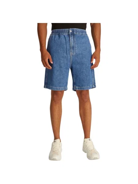 Džínové šortky Calvin Klein Jeans modré