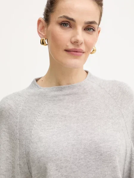 Шерстяной легкий свитер Max&co серый