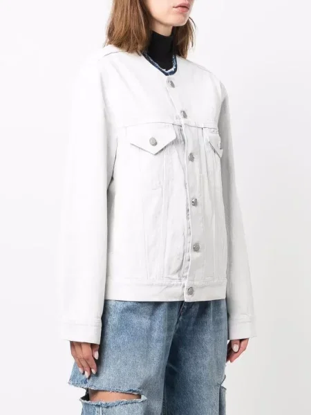 Kurtka jeansowa Maison Margiela biała
