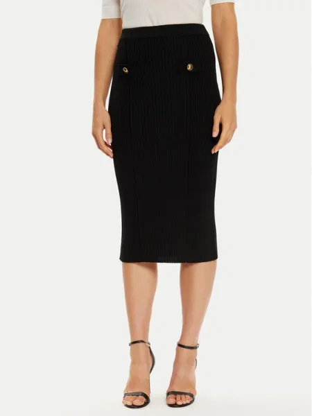 Luisa Spagnoli Fustă tip creion Maionese negru