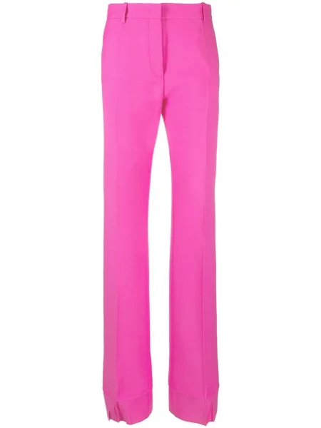 Pantaloni Valentino din crep roz