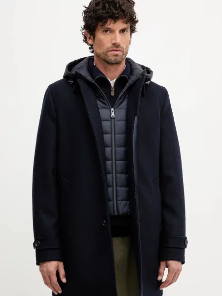 Kurtka funkcyjna z dodatkiem wełny model ‘MONREALE’ Geox niebieska