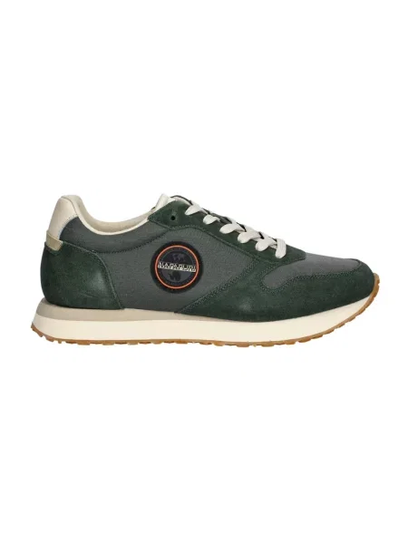 Sneakersy Napapijri zamszowe zielone