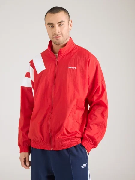 ADIDAS ORIGINALS Prechodná bunda Archive červená biela