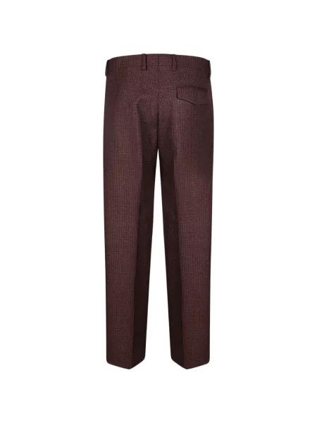 Pantaloni Costumein în carouri maro
