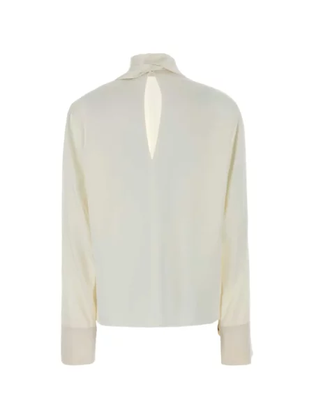 Bluză Stella Mccartney din satin cu legături