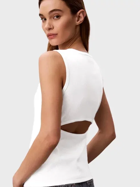 Детский топ Calvin Klein Jeans белый