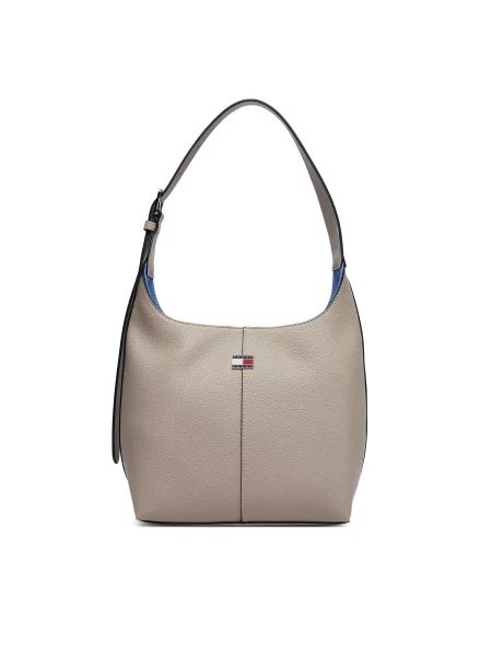Torbica Tommy Jeans Tjw City Bucket Svijetlo bež