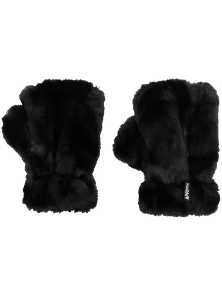 Mănuși Apparis cu blană negru