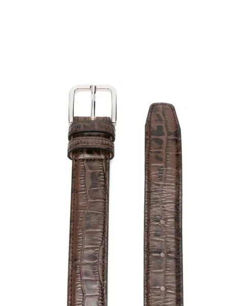 Pasek Cordera skórzany brązowy