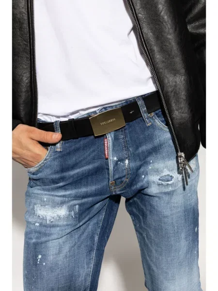 Diržas Dsquared2 su sagtimis juoda