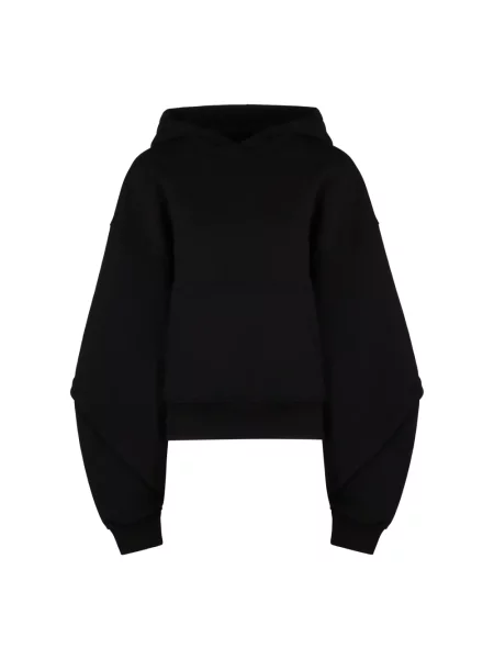 Bluza z kapturem Mugler czarna