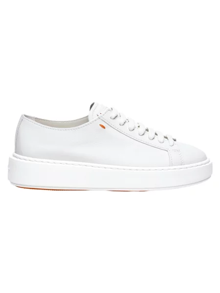Sneakersy Santoni skórzane białe