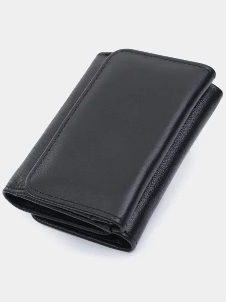 Кожаный кошелек St Leather Accessories черный