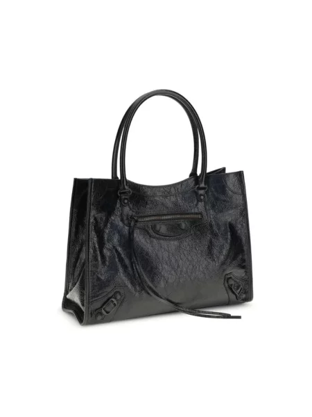 Shopperka Balenciaga skórzana klasyczna czarna