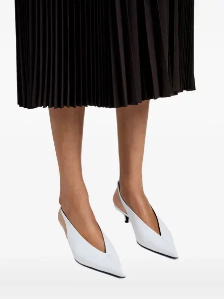 Pantofi cu toc Proenza Schouler din piele alb
