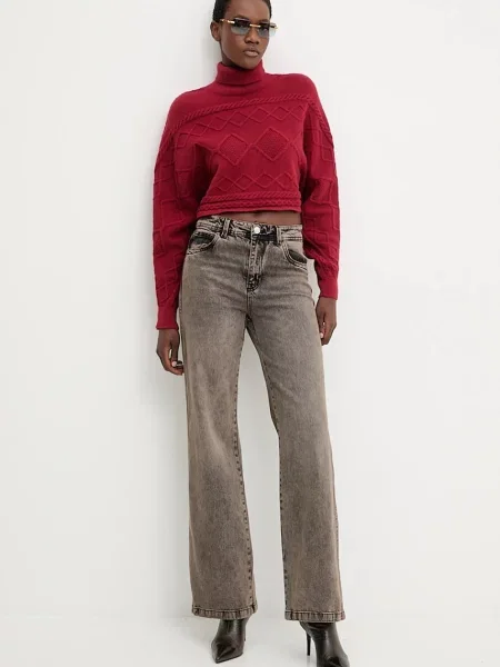 Светр з кашеміром Answear.LAB тепле гольф червоний