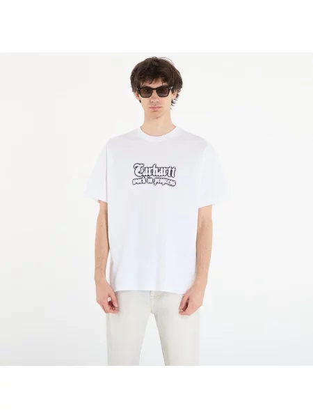 Tričko Carhartt WIP S/S World Tour T-Shirt UNISEX White XL bílé