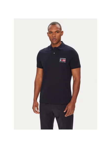 Tommy Hilfiger Polo Flag Tamnoplava bijela