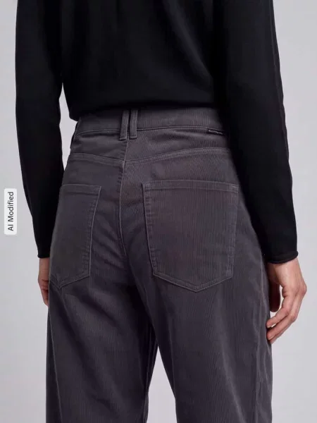 Spodnie sztruksowe o luźnym kroju z czystej bawełny Marc O'polo Denim
