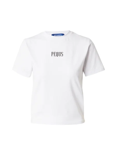 Pequs Tricou A Paradise Beach Club roz pastel / negru alb