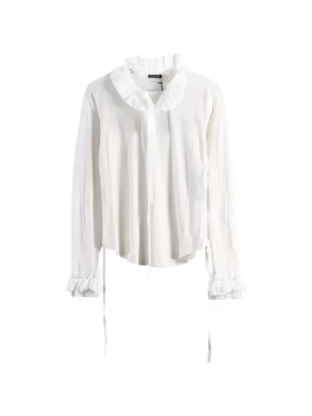Lung tricou Ann Demeulemeester alb