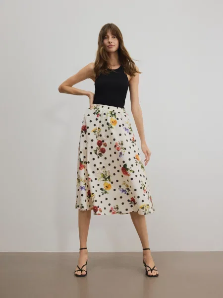 Юбка Reserved с принтом